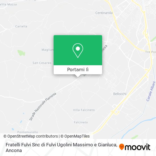 Mappa Fratelli Fulvi Snc di Fulvi Ugolini Massimo e Gianluca