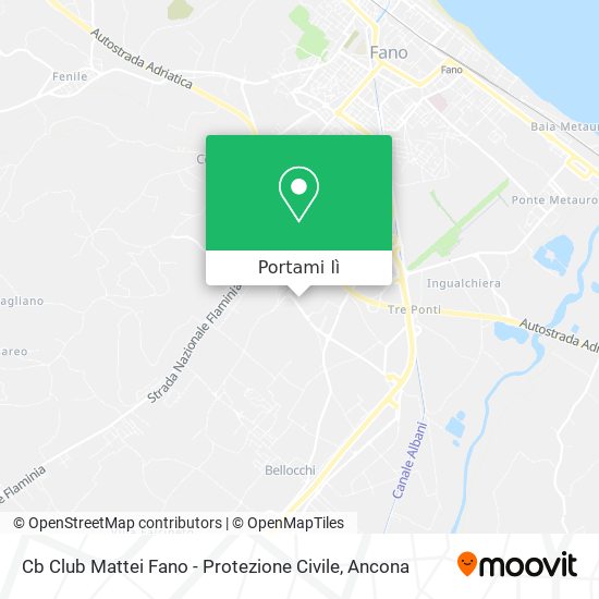 Mappa Cb Club Mattei Fano - Protezione Civile