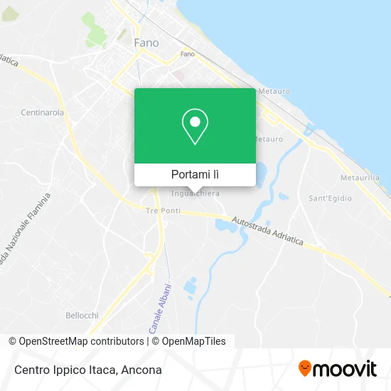 Mappa Centro Ippico Itaca