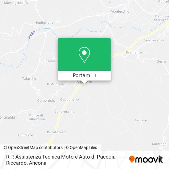 Mappa R.P. Assistenza Tecnica Moto e Auto di Paccoia Riccardo