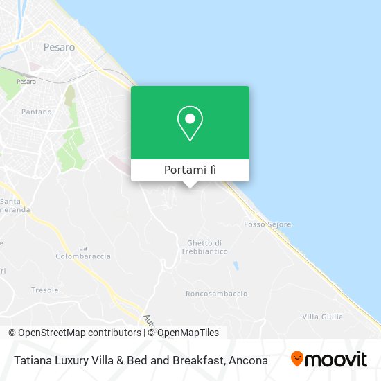 Mappa Tatiana Luxury Villa & Bed and Breakfast