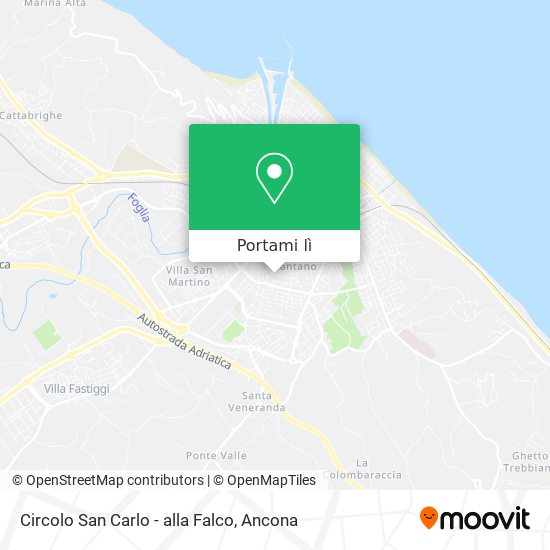 Mappa Circolo San Carlo - alla Falco