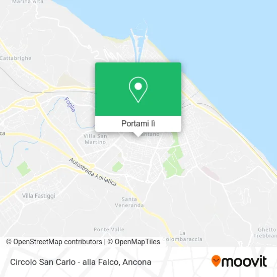 Mappa Circolo San Carlo - alla Falco