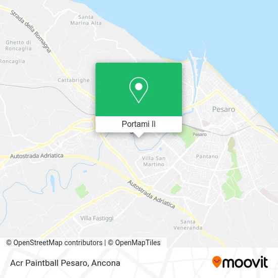 Mappa Acr Paintball Pesaro