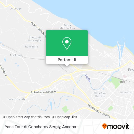 Mappa Yana Tour di Goncharov Sergiy