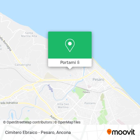 Mappa Cimitero Ebraico - Pesaro