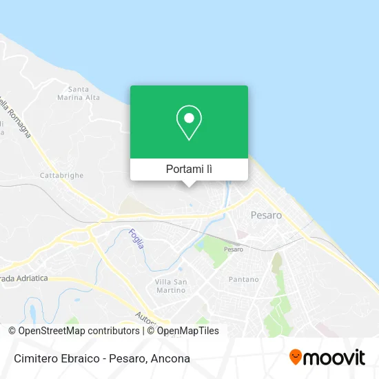 Mappa Cimitero Ebraico - Pesaro