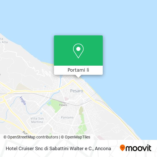 Mappa Hotel Cruiser Snc di Sabattini Walter e C.