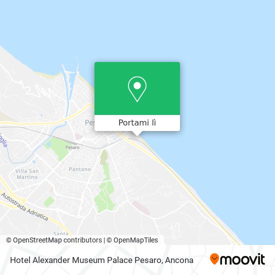 Mappa Hotel Alexander Museum Palace Pesaro