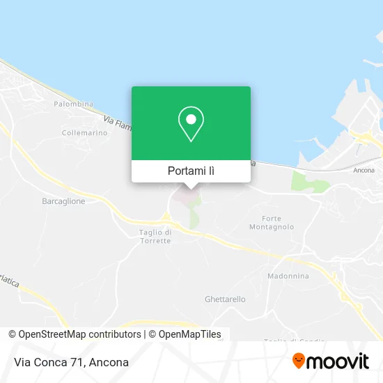 Mappa Via Conca 71