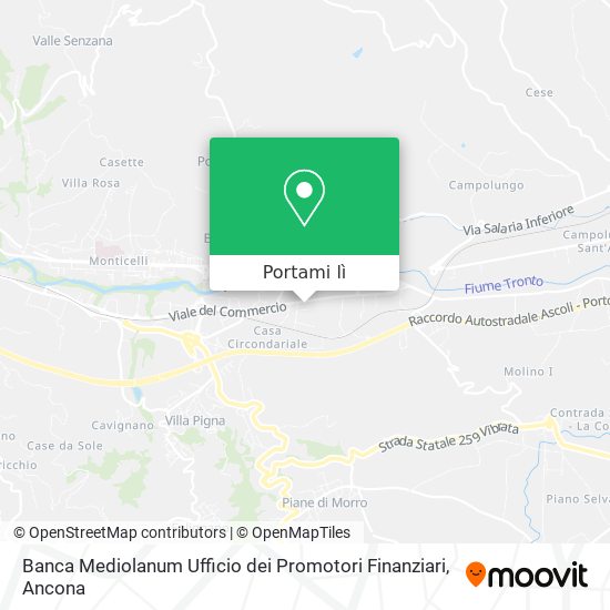 Mappa Banca Mediolanum Ufficio dei Promotori Finanziari