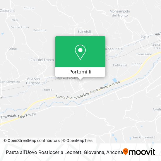 Mappa Pasta all'Uovo Rosticceria Leonetti Giovanna