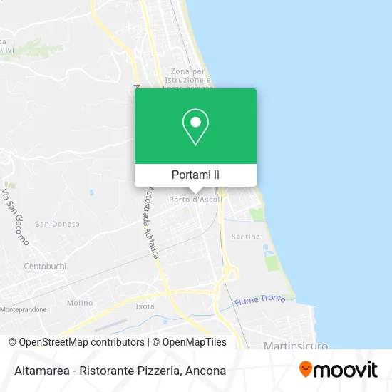 Mappa Altamarea - Ristorante Pizzeria