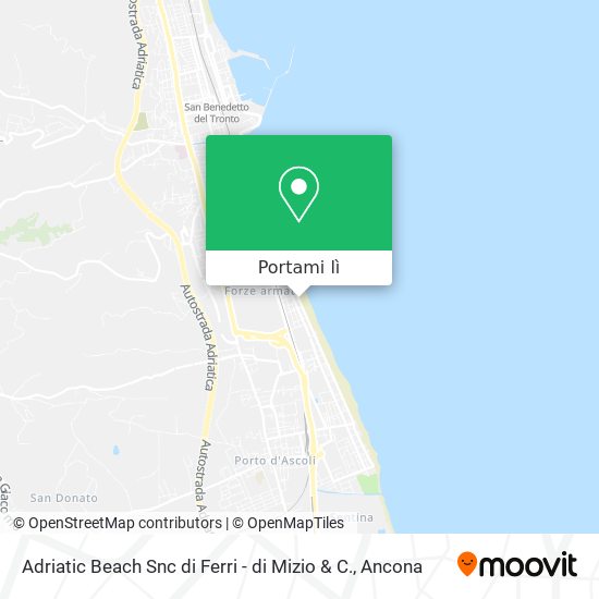 Mappa Adriatic Beach Snc di Ferri - di Mizio & C.