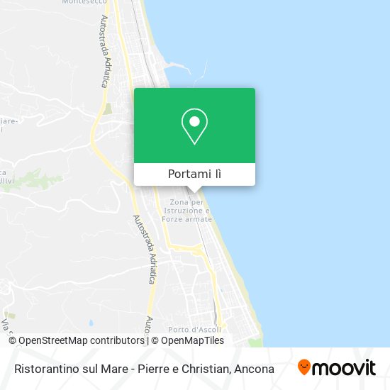 Mappa Ristorantino sul Mare - Pierre e Christian