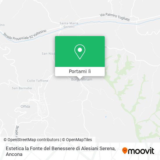 Mappa Estetica la Fonte del Benessere di Alesiani Serena