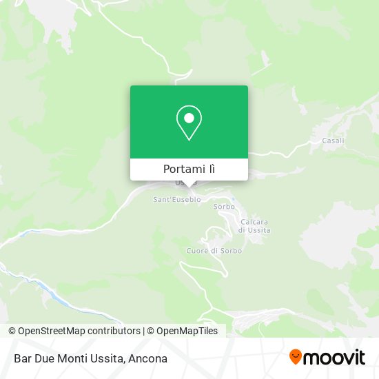 Mappa Bar Due Monti Ussita