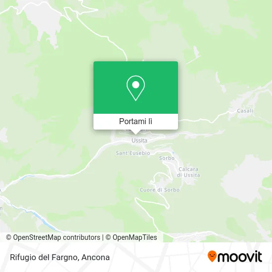 Mappa Rifugio del Fargno