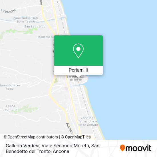 Mappa Galleria Verdesi, Viale Secondo Moretti, San Benedetto del Tronto