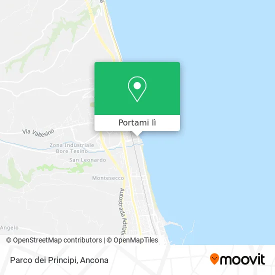 Mappa Parco dei Principi