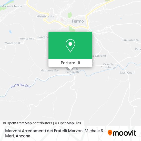 Mappa Marzoni Arredamenti dei Fratelli Marzoni Michele & Meri