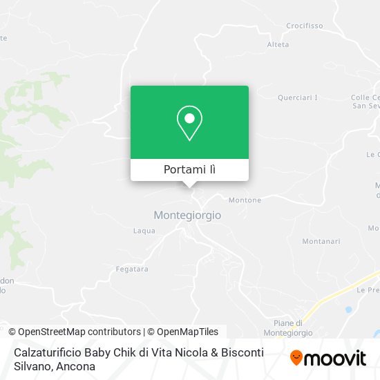 Mappa Calzaturificio Baby Chik di Vita Nicola & Bisconti Silvano