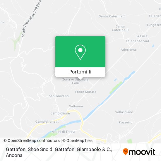 Mappa Gattafoni Shoe Snc di Gattafoni Giampaolo & C.