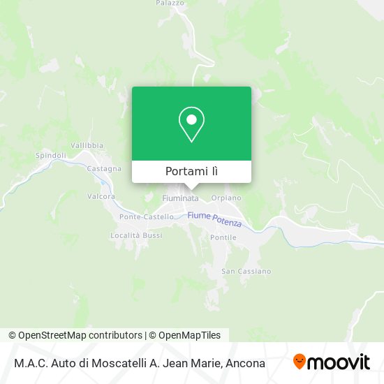 Mappa M.A.C. Auto di Moscatelli A. Jean Marie