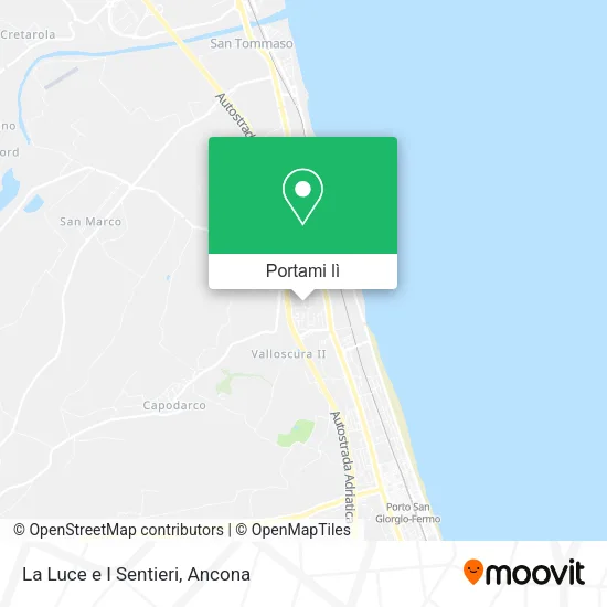 Mappa La Luce e I Sentieri