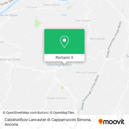 Mappa Calzaturificio Lancaster di Capparruccini Simona