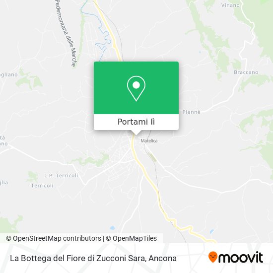 Mappa La Bottega del Fiore di Zucconi Sara