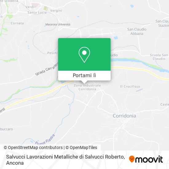 Mappa Salvucci Lavorazioni Metalliche di Salvucci Roberto