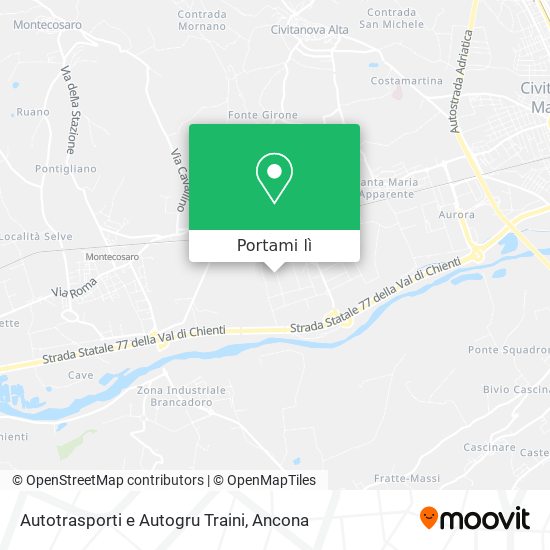 Mappa Autotrasporti e Autogru Traini