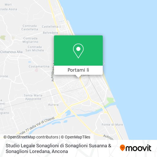 Mappa Studio Legale Sonaglioni di Sonaglioni Susanna & Sonaglioni Loredana
