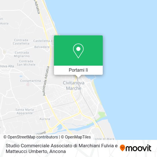 Mappa Studio Commerciale Associato di Marchiani Fulvia e Matteucci Umberto