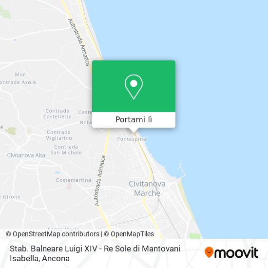 Mappa Stab. Balneare Luigi XIV - Re Sole di Mantovani Isabella
