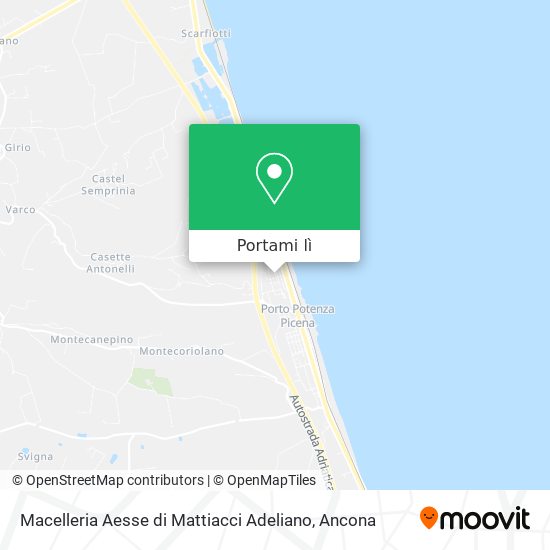 Mappa Macelleria Aesse di Mattiacci Adeliano