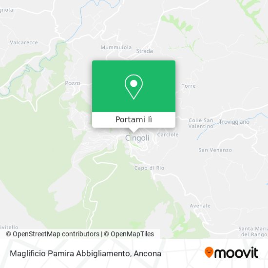 Mappa Maglificio Pamira Abbigliamento