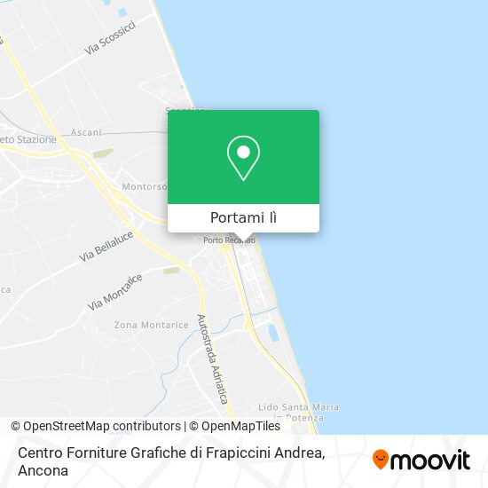 Mappa Centro Forniture Grafiche di Frapiccini Andrea