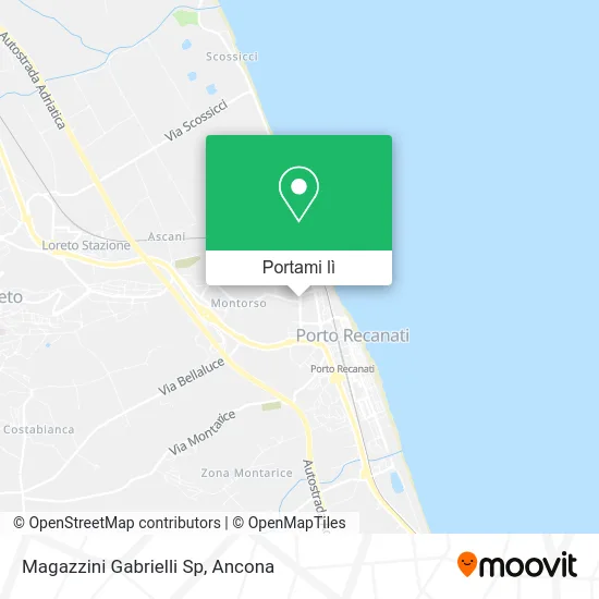 Mappa Magazzini Gabrielli Sp