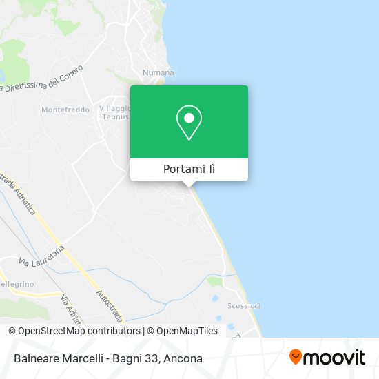 Mappa Balneare Marcelli - Bagni 33
