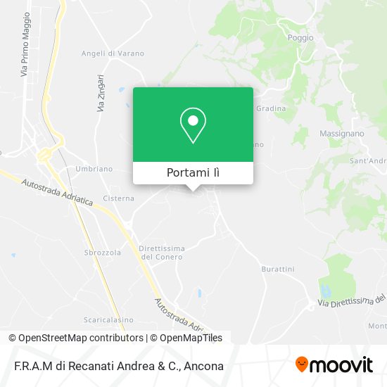 Mappa F.R.A.M di Recanati Andrea & C.