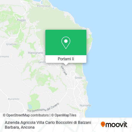 Mappa Azienda Agricola Villa Carlo Boccolini di Balzani Barbara