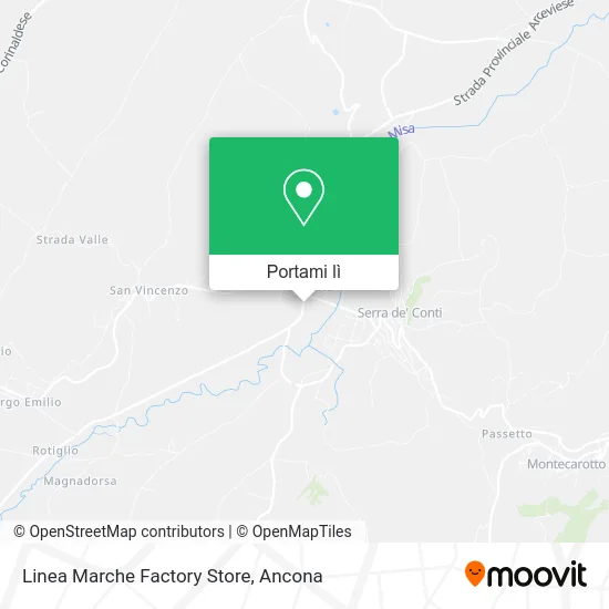 Mappa Linea Marche Factory Store