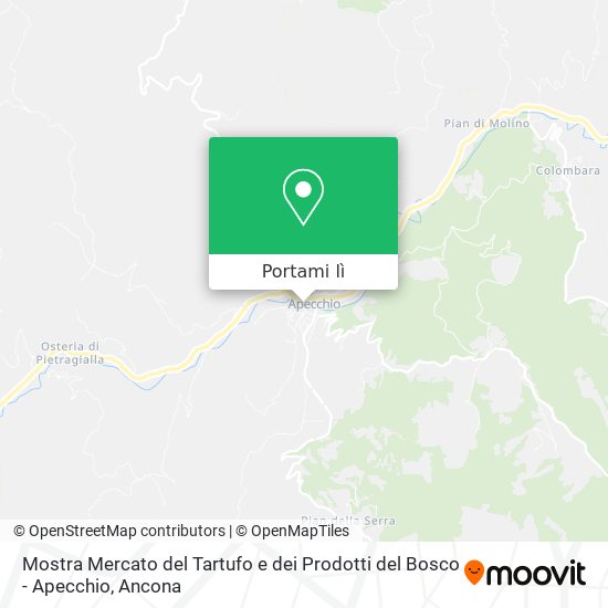 Mappa Mostra Mercato del Tartufo e dei Prodotti del Bosco - Apecchio