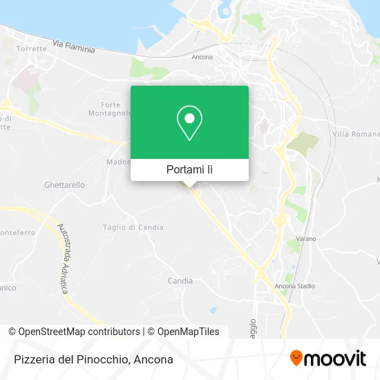 Mappa Pizzeria del Pinocchio