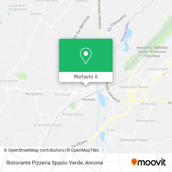 Mappa Ristorante Pizzeria Spazio Verde
