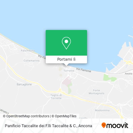 Mappa Panificio Taccalite dei F.lli Taccalite & C.