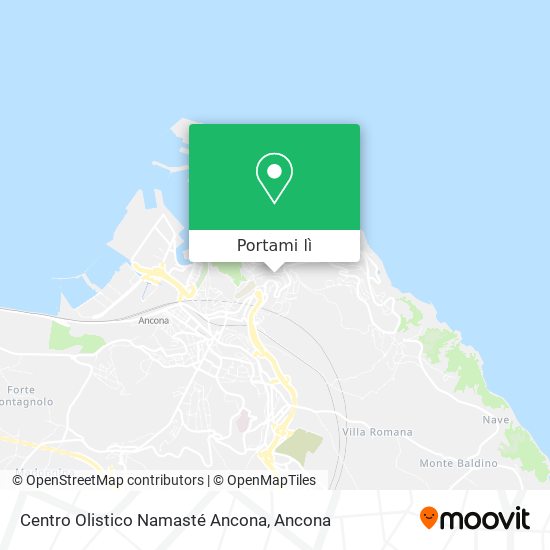 Mappa Centro Olistico Namasté Ancona