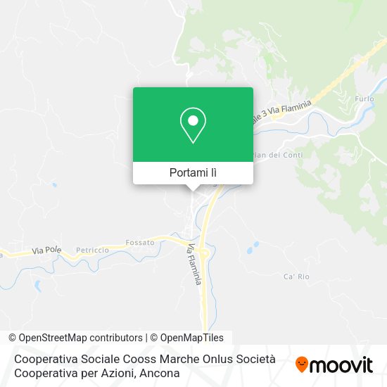 Mappa Cooperativa Sociale Cooss Marche Onlus Società Cooperativa per Azioni